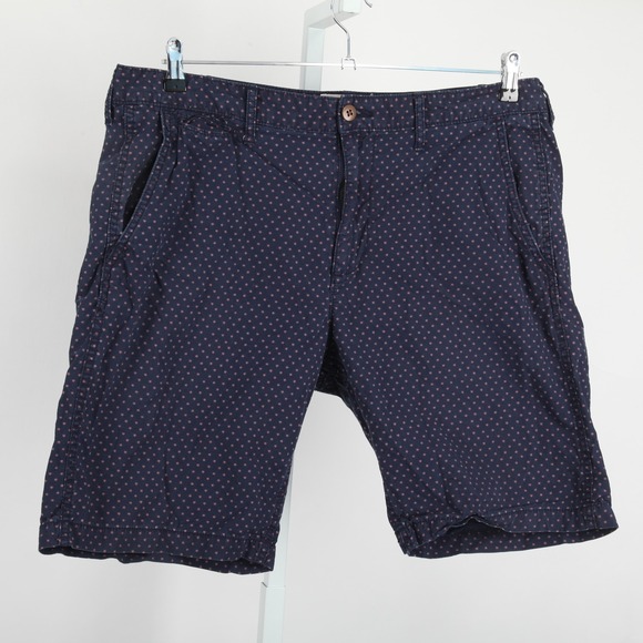 Denim & Supply Ralph Lauren Other - Denim & Supply Ralph Lauren Shorts Mens 38 Blue Star Print Chino Cotton Casual